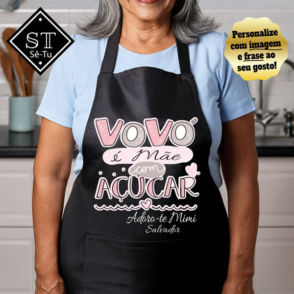 Avental Avó Com Açucar